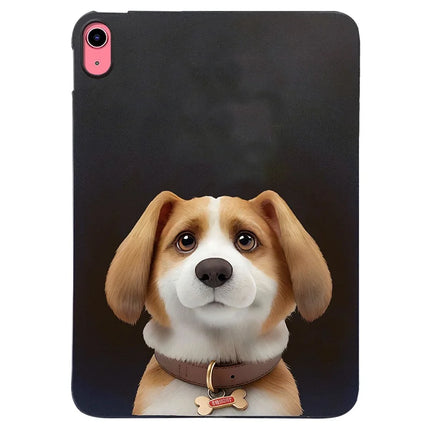 For iPad 10.9 (2022) Case Pattern Printing Slim TPU Tablet Protective Cover - Harrier Beagle