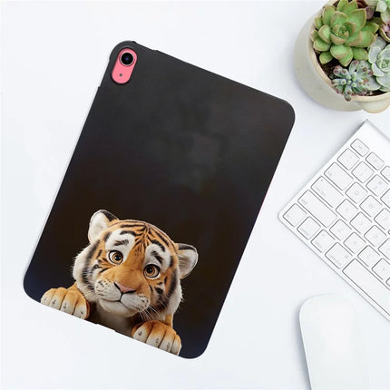 For iPad 10.9 (2022) Case Pattern Printing Slim TPU Tablet Protective Cover