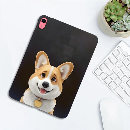 For iPad 10.9 (2022) Case Pattern Printing Slim TPU Tablet Protective Cover