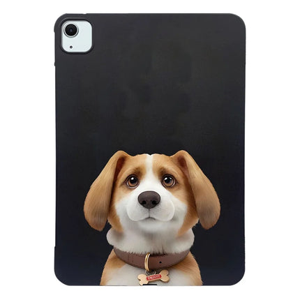 For iPad Air 11 (2024) Case Pattern Printing Slim TPU Tablet Protective Cover - Harrier Beagle