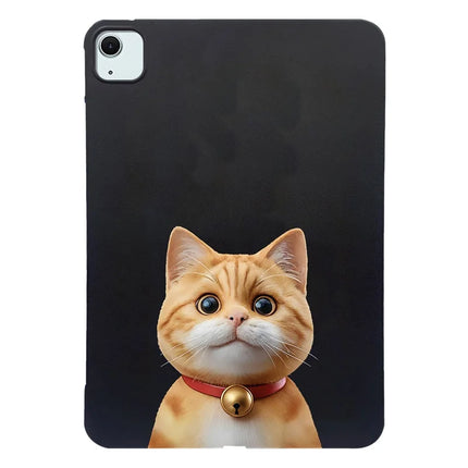 For iPad Air 11 (2024) Case Pattern Printing Slim TPU Tablet Protective Cover - Shorthair Cat