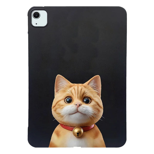 For iPad Air 11 (2024) Case Pattern Printing Slim TPU Tablet Protective Cover - Shorthair Cat