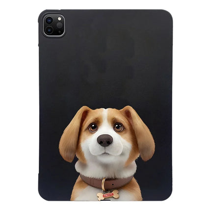 For iPad Pro 11 (2021)  /  (2020)  /  (2018) Case Pattern Printing Slim TPU Tablet Protective Cover - Harrier Beagle