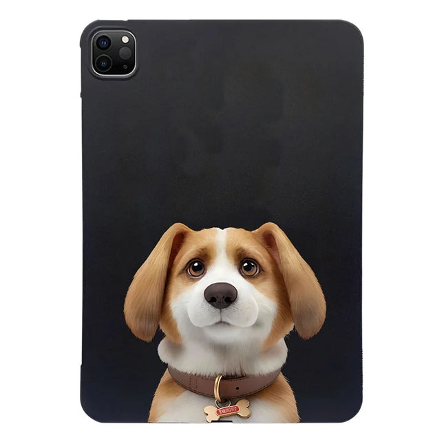 For iPad Pro 11 (2021)  /  (2020)  /  (2018) Case Pattern Printing Slim TPU Tablet Protective Cover - Harrier Beagle