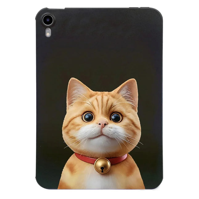 For iPad mini (2024) Case Pattern Printing Slim TPU Tablet Protective Cover - Shorthair Cat
