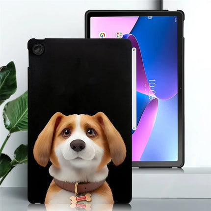 For Lenovo Tab M10 Plus (3rd Gen) Case Pattern Printing Slim TPU Tablet Protective Cover