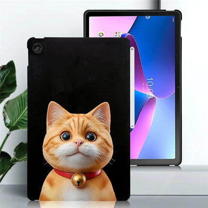 For Lenovo Tab M10 Plus (3rd Gen) Case Pattern Printing Slim TPU Tablet Protective Cover