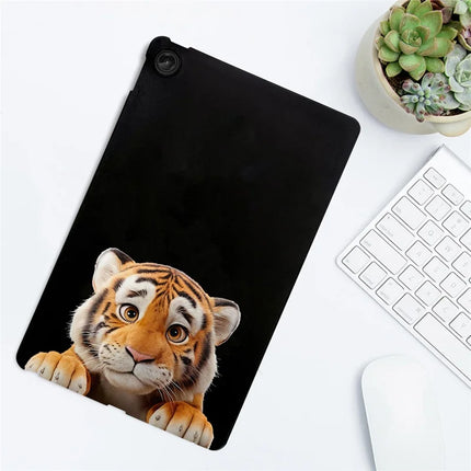 For Lenovo Tab M10 Plus (3rd Gen) Case Pattern Printing Slim TPU Tablet Protective Cover