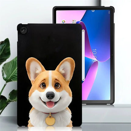 For Lenovo Tab M10 Plus (3rd Gen) Case Pattern Printing Slim TPU Tablet Protective Cover