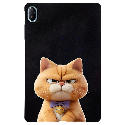 For Huawei MatePad SE 11 Case Pattern Printing Slim TPU Tablet Protective Cover - Garfield Cat