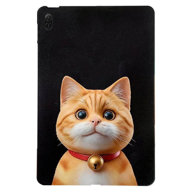 For Honor Pad X8a Case Pattern Printing Slim TPU Tablet Protective Cover - Shorthair Cat