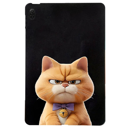 For Honor Pad X8a Case Pattern Printing Slim TPU Tablet Protective Cover - Garfield Cat