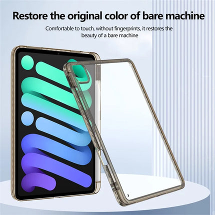 For iPad Pro 11 (2024) Case Clear TPU Tablet Protective Cover with Pen Slot
