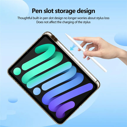 For iPad Pro 11 (2024) Case Clear TPU Tablet Protective Cover with Pen Slot