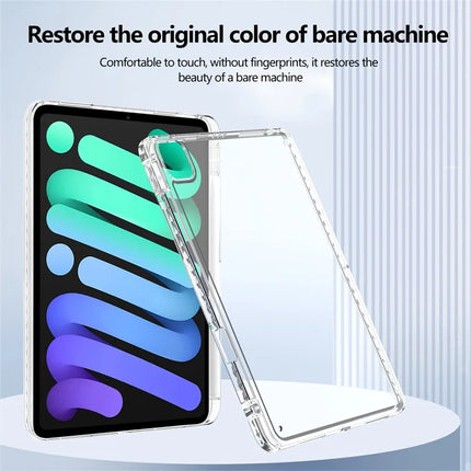 For iPad Pro 11 (2024) Case Clear TPU Tablet Protective Cover with Pen Slot