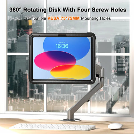 For iPad 10.9 (2022) Case Kickstand PC+Silicone+TPU Tablet Cover