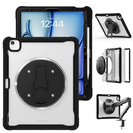 Kickstand Case for iPad Air 13 (2024) / iPad Pro 12.9 (2022) / (2021) / (2020) / (2018) PC+Silicone+TPU Tablet Cover
