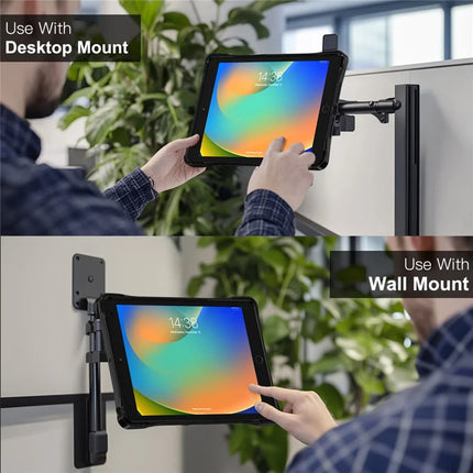 Clear Case for iPad 10.2 (2021) / (2020) / (2019) PC+TPU+Acrylic Kickstand Cover