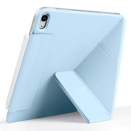 For iPad 10.9 (2022) Case PC + PU Leather Origami Stand Magnetic Tablet Cover