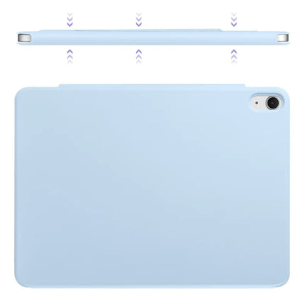For iPad 10.9 (2022) Case PC + PU Leather Origami Stand Magnetic Tablet Cover