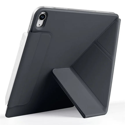 For iPad 10.9 (2022) Case PC + PU Leather Origami Stand Magnetic Tablet Cover