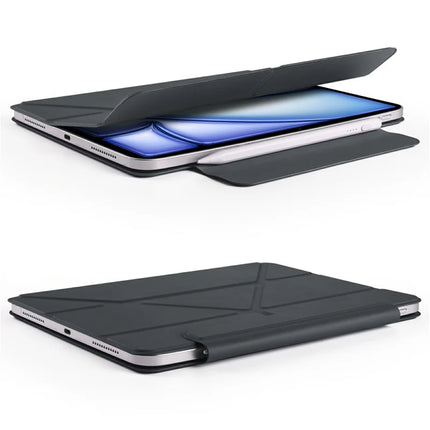 For iPad 10.9 (2022) Case PC + PU Leather Origami Stand Magnetic Tablet Cover