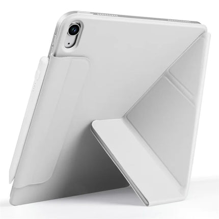 For iPad 10.9 (2022) Case PC + PU Leather Origami Stand Magnetic Tablet Cover