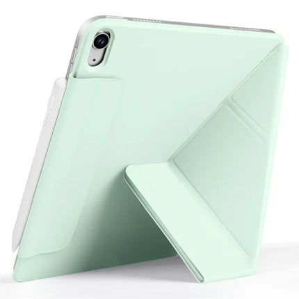 For iPad 10.9 (2022) Case PC + PU Leather Origami Stand Magnetic Tablet Cover
