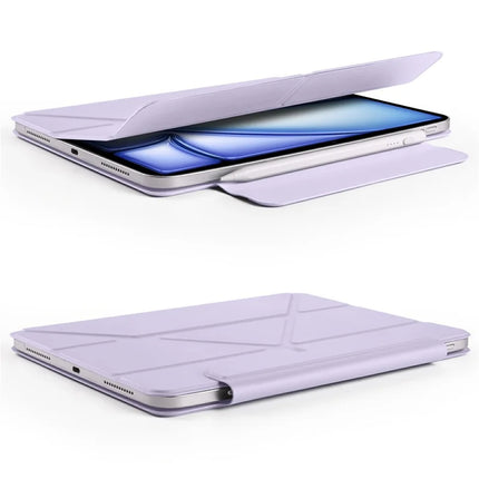 For iPad 10.9 (2022) Case PC + PU Leather Origami Stand Magnetic Tablet Cover