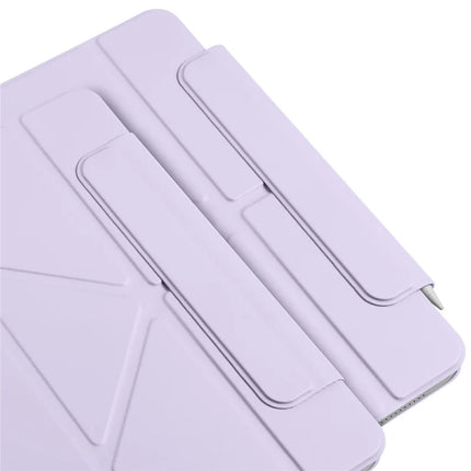 For iPad 10.9 (2022) Case PC + PU Leather Origami Stand Magnetic Tablet Cover