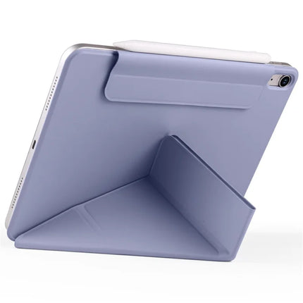 For iPad 10.9 (2022) Case PC + PU Leather Origami Stand Magnetic Tablet Cover
