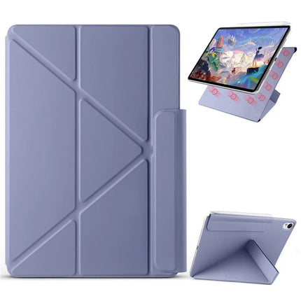 For Huawei MatePad 11.5 S Case PC + PU Leather Origami Stand Magnetic Tablet Cover - Lavender Purple