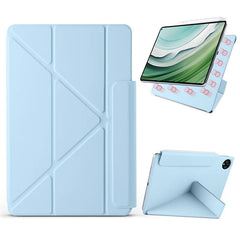 For Huawei MatePad Pro 11 (2024)  /  (2022) Case PC + PU Leather Origami Stand Magnetic Tablet Cover - Baby Blue