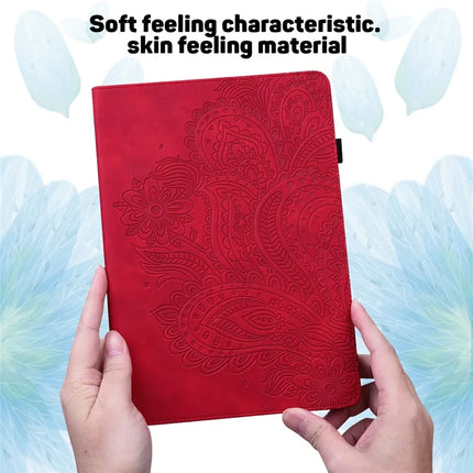 For Honor Pad X8a Case Peacock Flower Pattern Card Holder Leather Tablet Cover