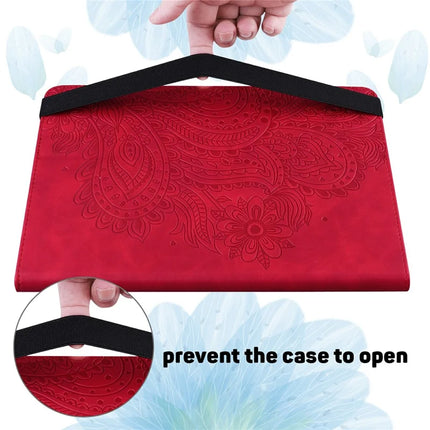 For Honor Pad X8a Case Peacock Flower Pattern Card Holder Leather Tablet Cover