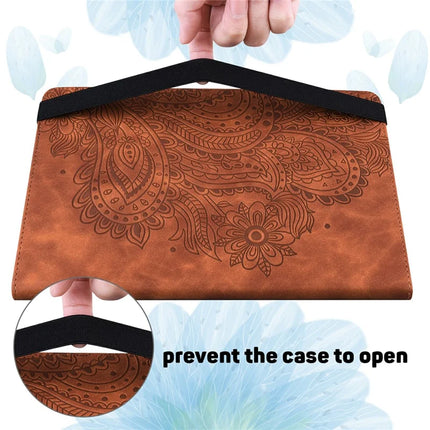 For Honor Pad X8a Case Peacock Flower Pattern Card Holder Leather Tablet Cover
