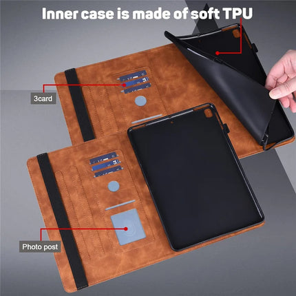 For Honor Pad X8a Case Peacock Flower Pattern Card Holder Leather Tablet Cover