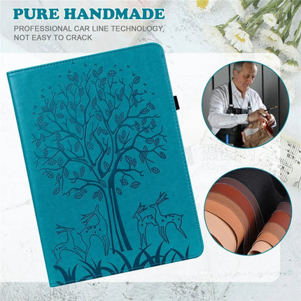For Honor Pad X8a Case PU Leather Stand Tree Deer Pattern Tablet Cover