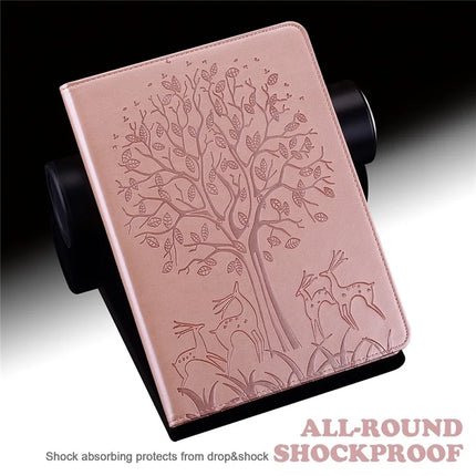 For Honor Pad X8a Case PU Leather Stand Tree Deer Pattern Tablet Cover