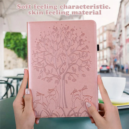For Honor Pad X8a Case PU Leather Stand Tree Deer Pattern Tablet Cover