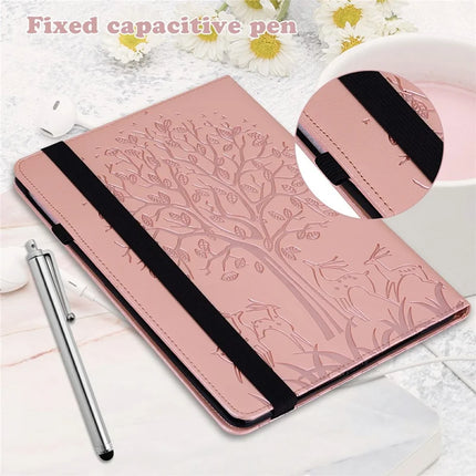 For Honor Pad X8a Case PU Leather Stand Tree Deer Pattern Tablet Cover