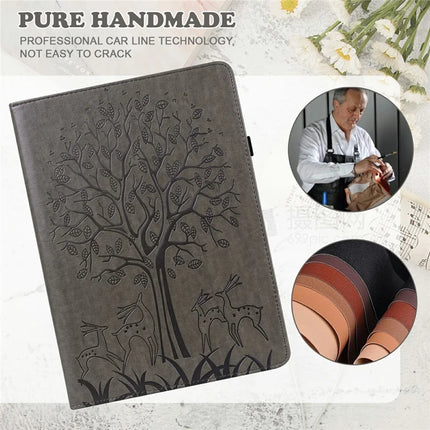 For Honor Pad X8a Case PU Leather Stand Tree Deer Pattern Tablet Cover