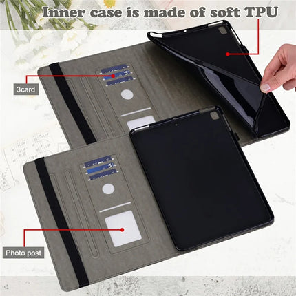 For Honor Pad X8a Case PU Leather Stand Tree Deer Pattern Tablet Cover