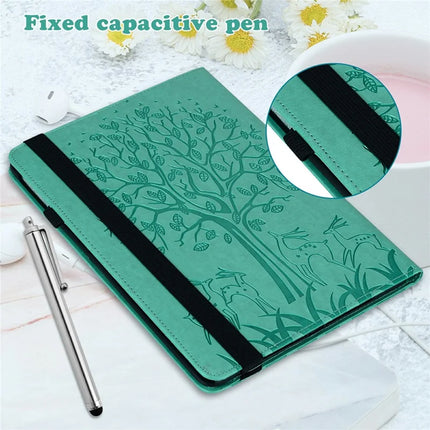 For Honor Pad X8a Case PU Leather Stand Tree Deer Pattern Tablet Cover