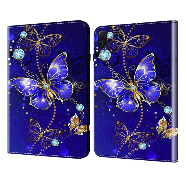 For Honor Pad X8a Case Pattern Printed Leather Tablet Cover with Card Slot - Butterfly