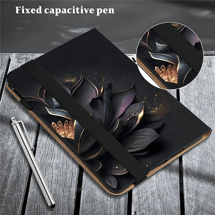 For Honor Pad X8a Case Pattern Printed Leather Tablet Cover with Card Slot