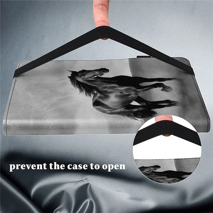 For Lenovo Tab Plus Case Flip Stand Leather Tablet Cover Pattern Printed