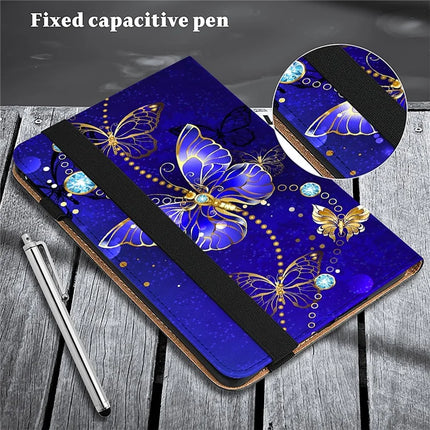 For Lenovo Tab Plus Case Pattern Printed Leather Tablet Cover with Card Slot