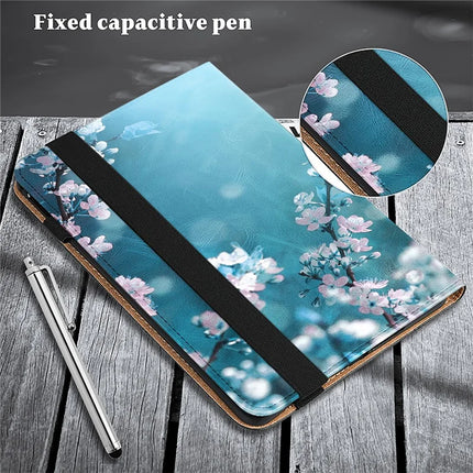 For Lenovo Tab Plus Case Pattern Printed Leather Tablet Cover with Card Slot