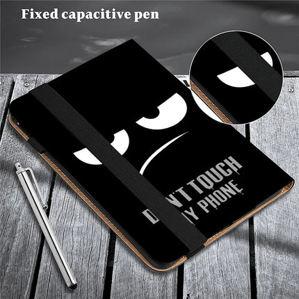 For Lenovo Tab Plus Case Pattern Printed Leather Tablet Cover with Card Slot